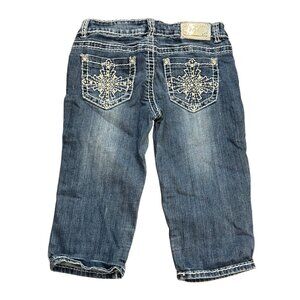 Miss Chic Denim shorts Jeans S Rhinestone Detail